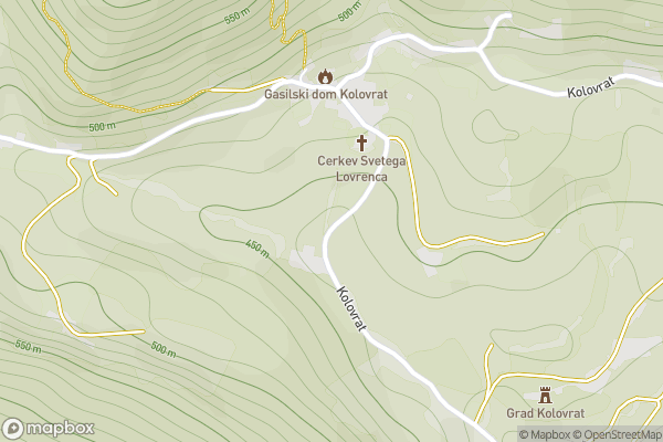 static Mapbox map