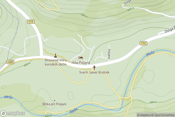 static Mapbox map