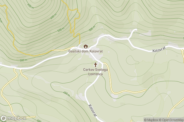 static Mapbox map