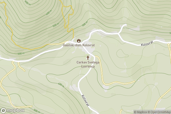 static Mapbox map
