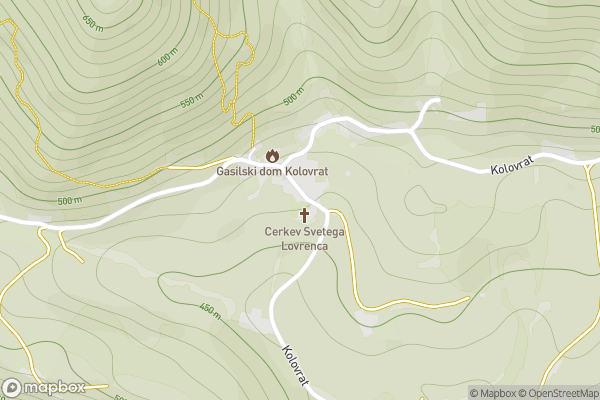static Mapbox map