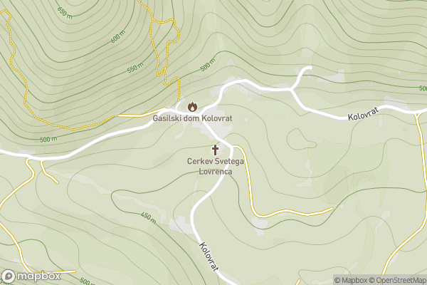 static Mapbox map