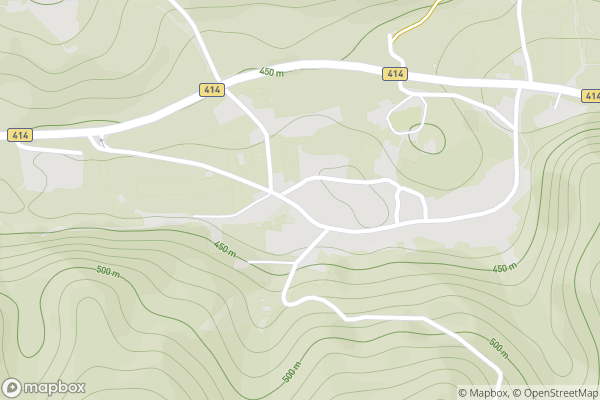 static Mapbox map