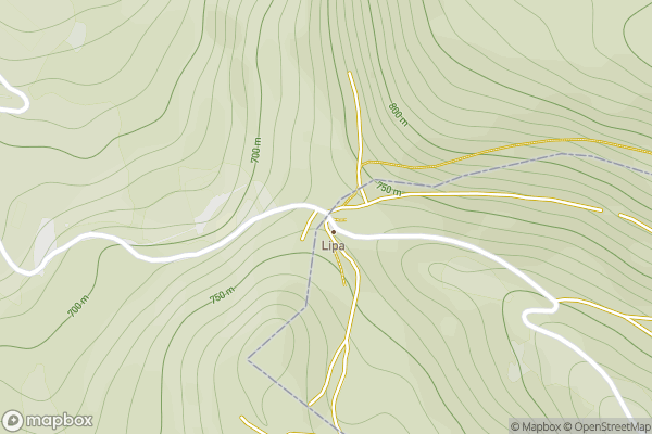 static Mapbox map