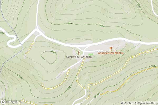 static Mapbox map