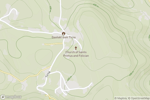 static Mapbox map