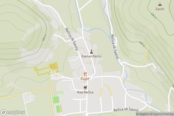 static Mapbox map