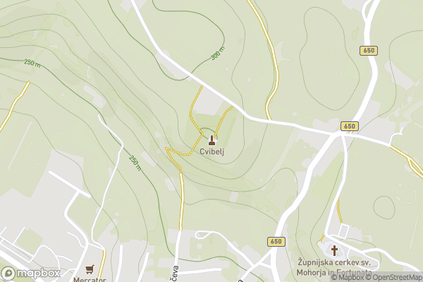 static Mapbox map