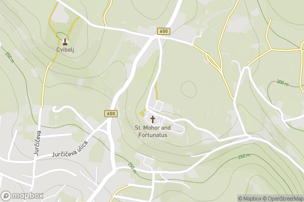 static Mapbox map