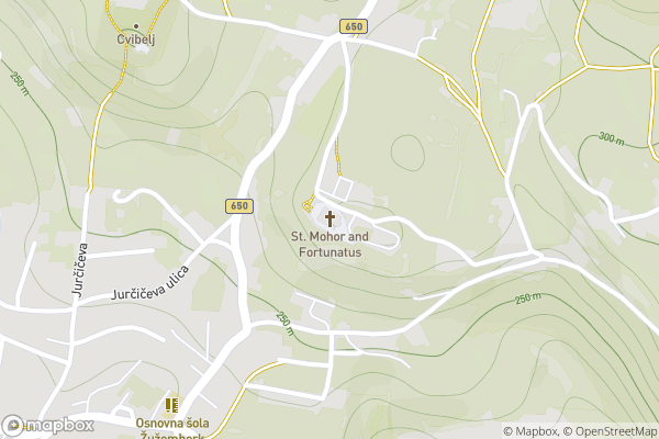 static Mapbox map