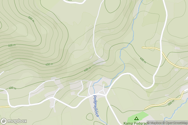 static Mapbox map