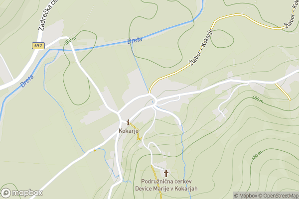 static Mapbox map
