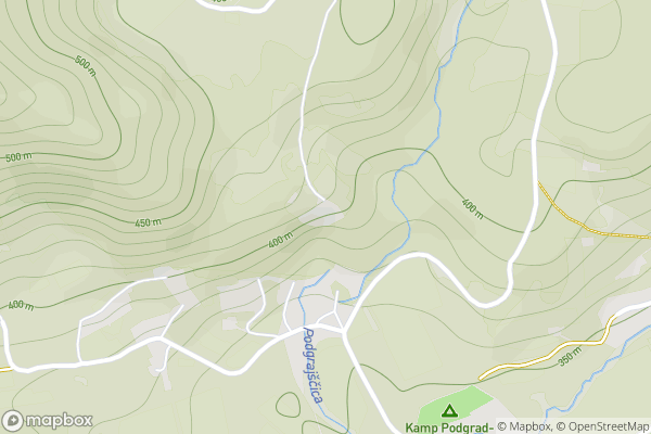 static Mapbox map