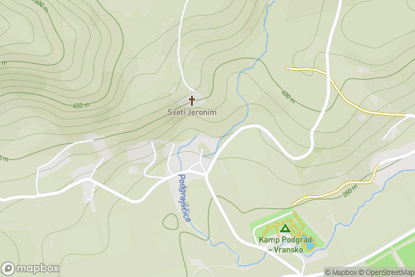 static Mapbox map