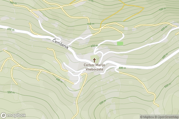 static Mapbox map