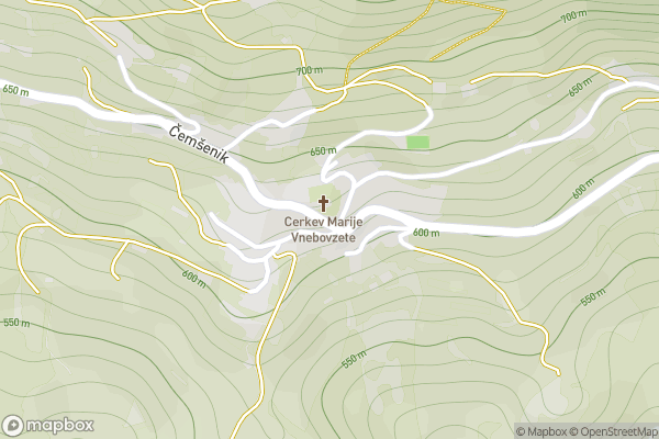 static Mapbox map