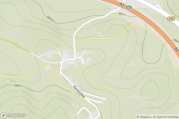 static Mapbox map