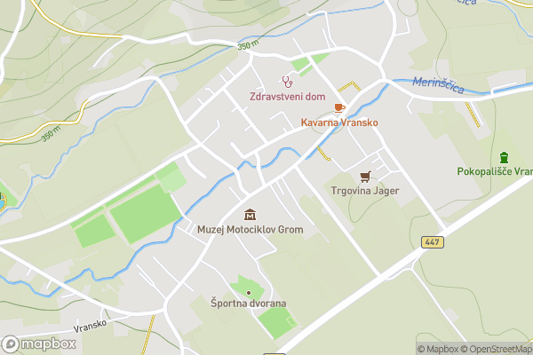 static Mapbox map