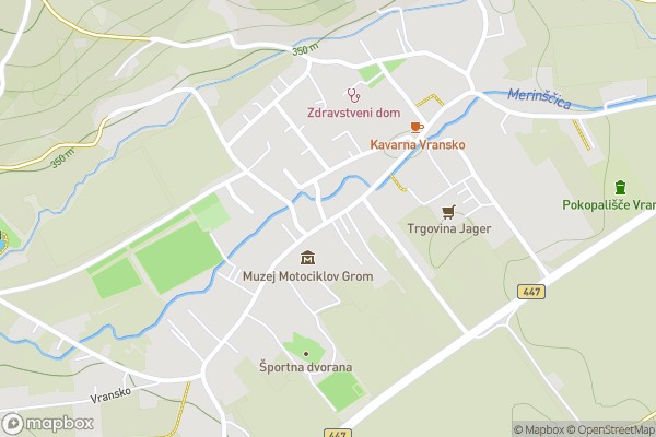 static Mapbox map