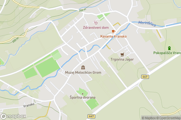 static Mapbox map