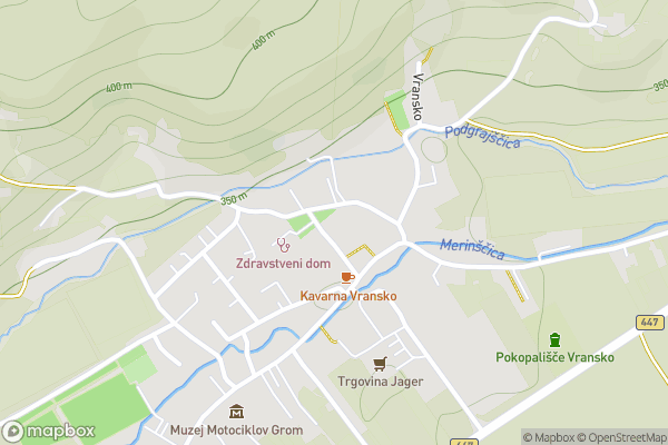 static Mapbox map