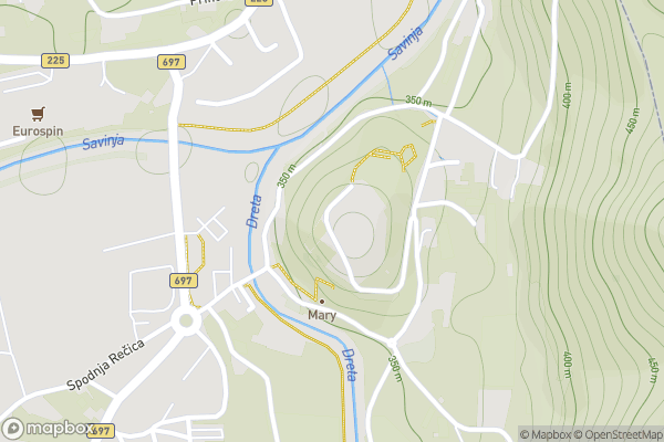 static Mapbox map