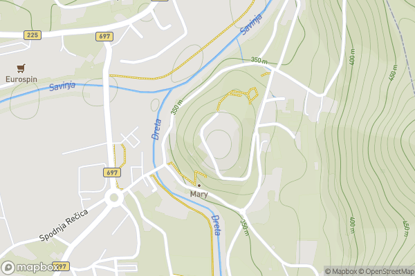 static Mapbox map