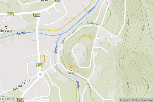 static Mapbox map