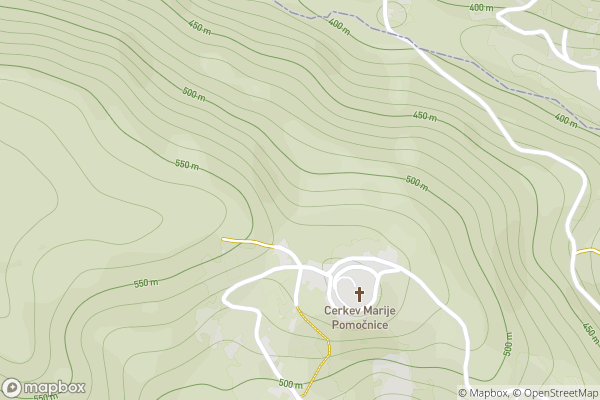 static Mapbox map