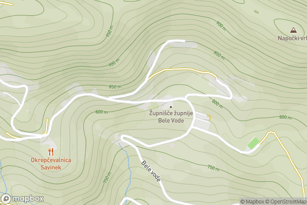 static Mapbox map
