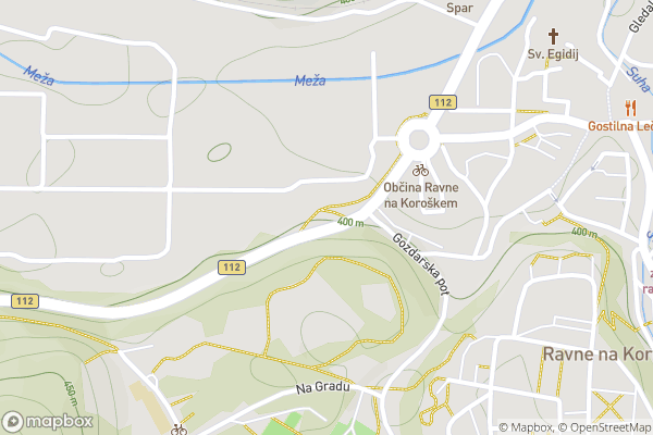 static Mapbox map
