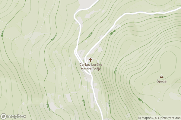 static Mapbox map