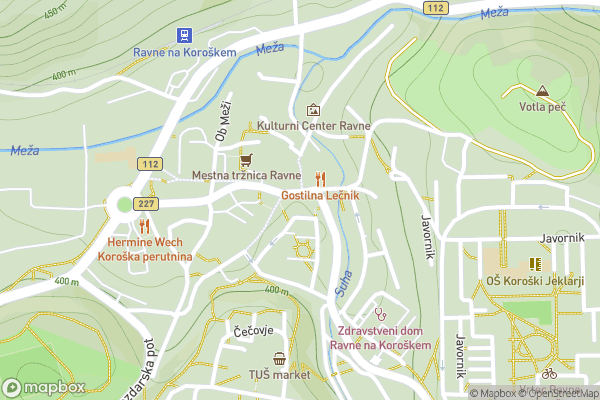static Mapbox map