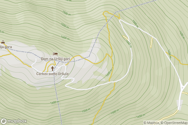 static Mapbox map