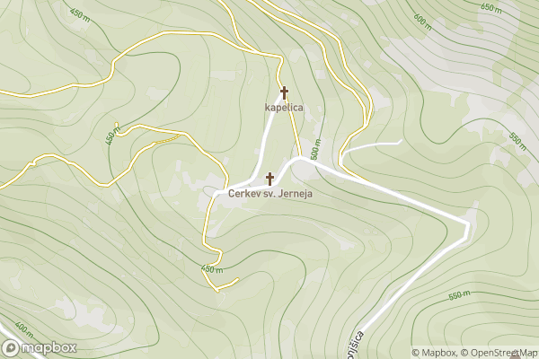 static Mapbox map