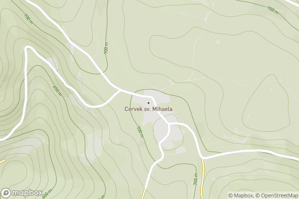 static Mapbox map