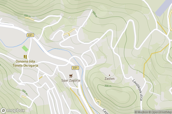static Mapbox map