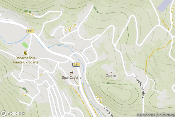 static Mapbox map
