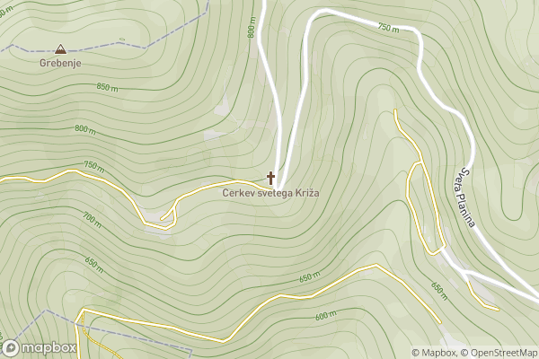 static Mapbox map