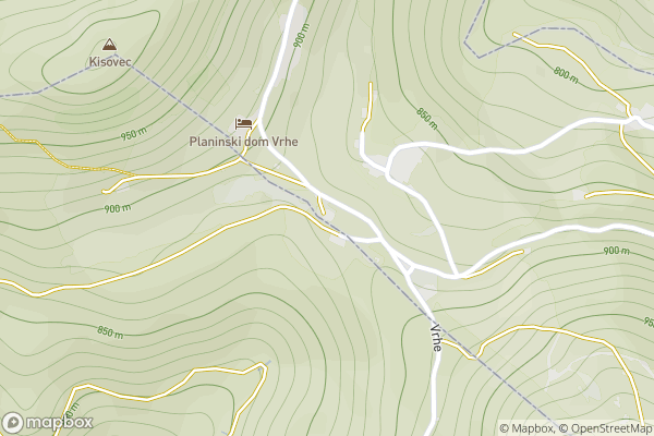 static Mapbox map