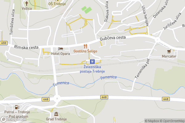 static Mapbox map