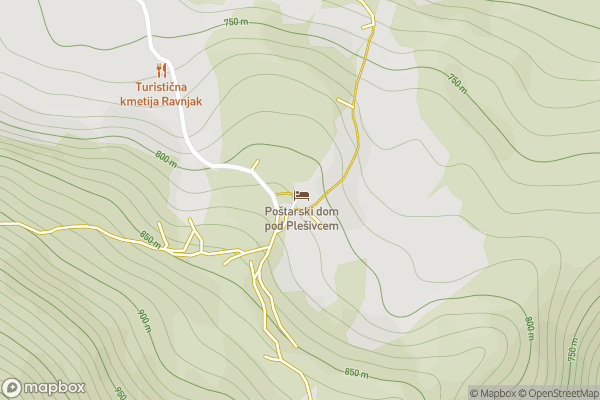 static Mapbox map