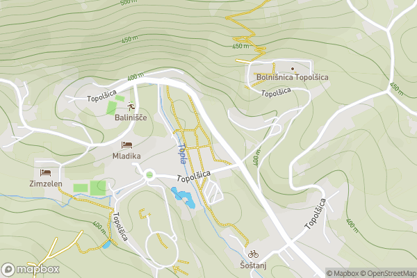 static Mapbox map