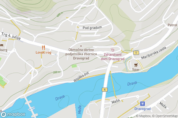 static Mapbox map