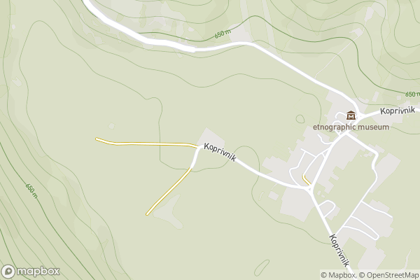 static Mapbox map