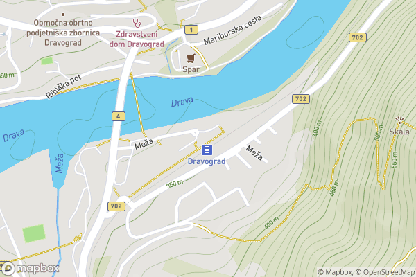 static Mapbox map