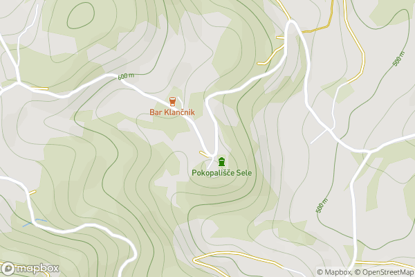 static Mapbox map