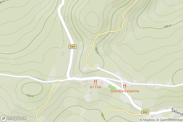 static Mapbox map