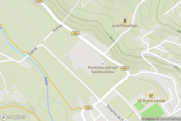 static Mapbox map