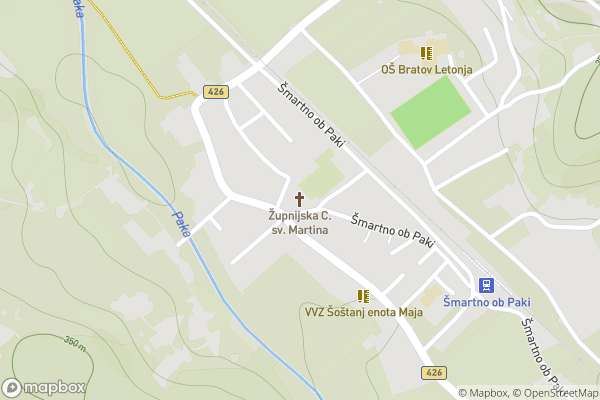 static Mapbox map